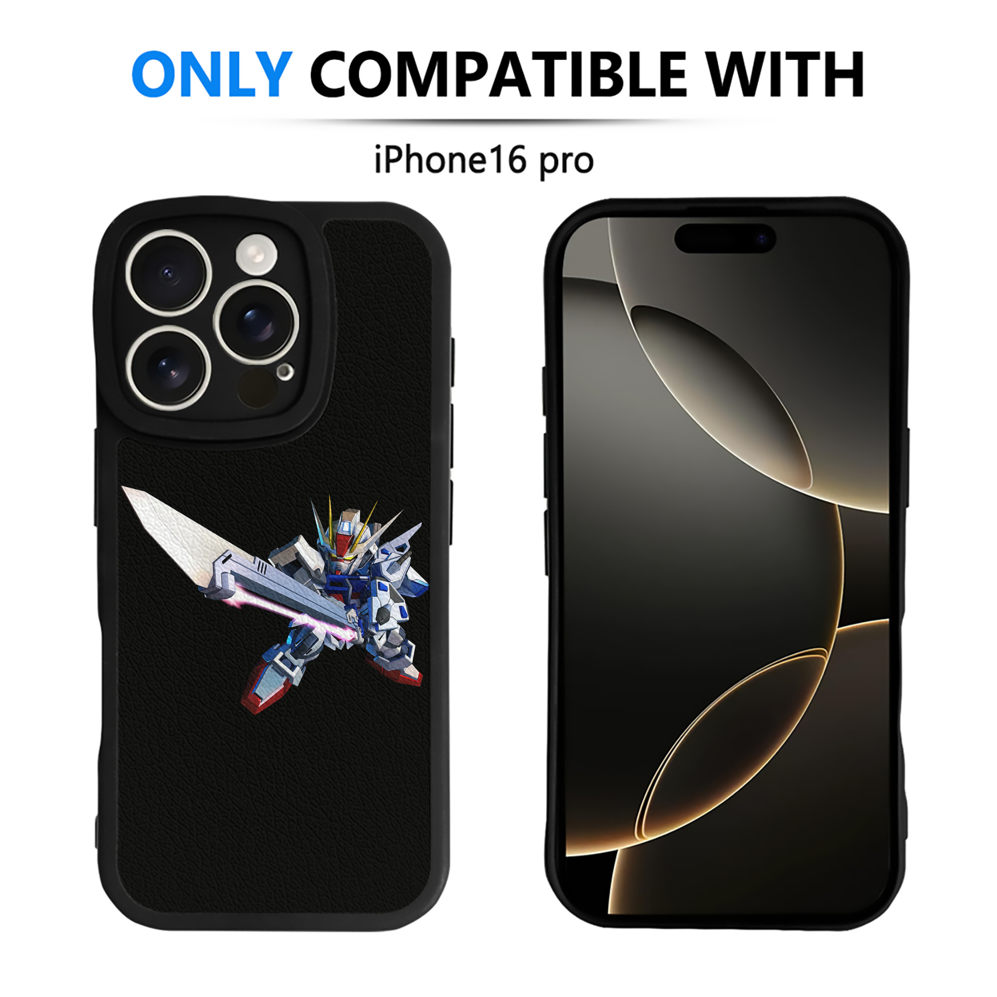 （画像用） 機動戦士ガンダム Mobile Suit Gundam 【iPhone 16シリーズ対応】シリコンスマホケース（レザー調） 材質：シリコン